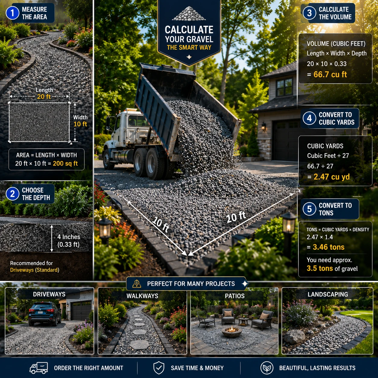 gravel calculator hero section image